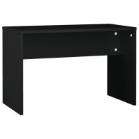 Produktbild för Sminkbord svart 74,5x40x141 cm