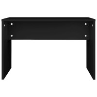 Produktbild för Sminkbord svart 74,5x40x141 cm
