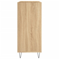 Produktbild för Stereobänk sonoma-ek 84,5x38x89 cm konstruerat trä