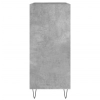 Produktbild för Stereobänk betong-grå 84,5x38x89 cm konstruerat trä