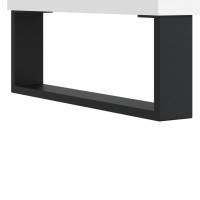 Produktbild för Stereobänk vit 84,5x38x89 cm konstruerat trä