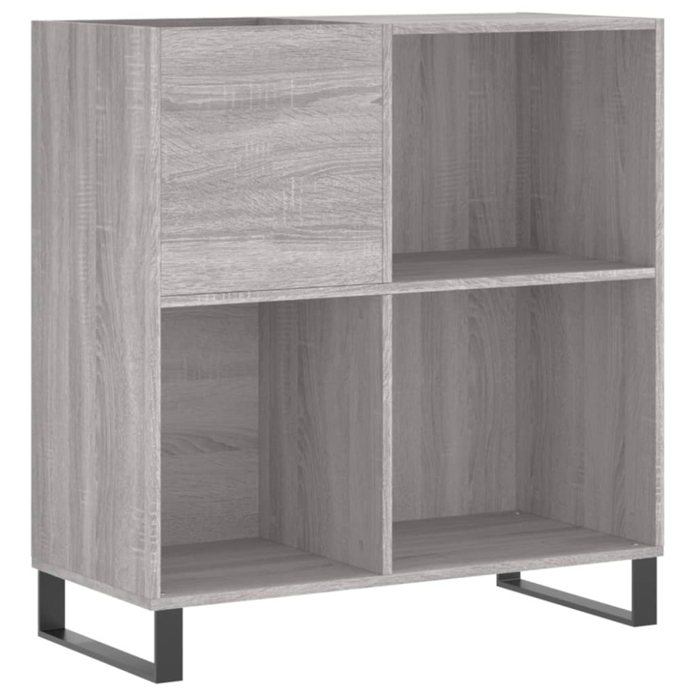 Produktbild för Stereobänk grå sonoma 84,5x38x89 cm konstruerat trä