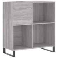 Produktbild för Stereobänk grå sonoma 84,5x38x89 cm konstruerat trä