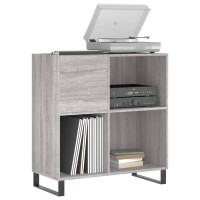 Produktbild för Stereobänk grå sonoma 84,5x38x89 cm konstruerat trä