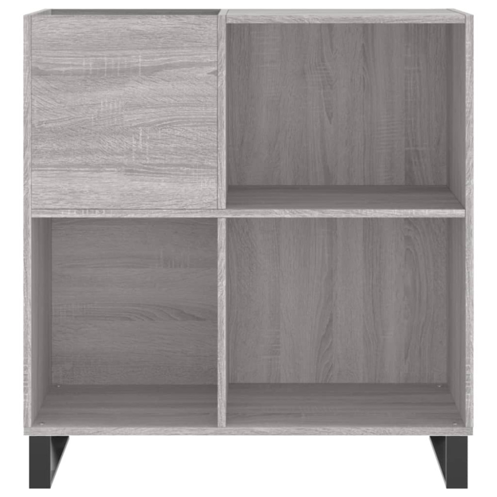 Produktbild för Stereobänk grå sonoma 84,5x38x89 cm konstruerat trä