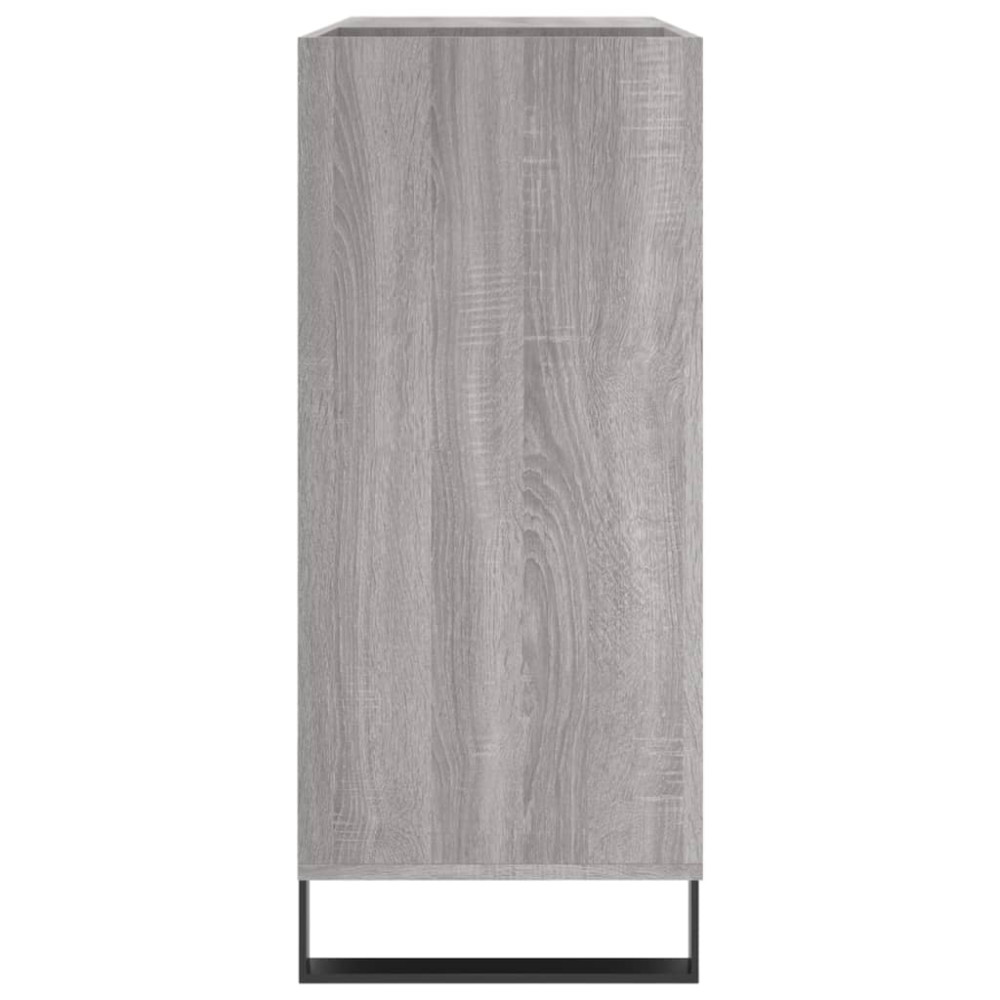 Produktbild för Stereobänk grå sonoma 84,5x38x89 cm konstruerat trä