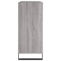 Produktbild för Stereobänk grå sonoma 84,5x38x89 cm konstruerat trä