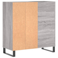 Produktbild för Stereobänk grå sonoma 84,5x38x89 cm konstruerat trä