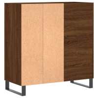 Produktbild för Stereobänk brun ek 84,5x38x89 cm konstruerat trä