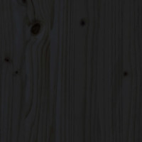 Produktbild för Loungegrupp för trädgården med dynor 6 delar svart massivt trä