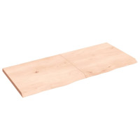 Produktbild för Hyllplan 140x60x(2-4) cm obehandlad massiv ek