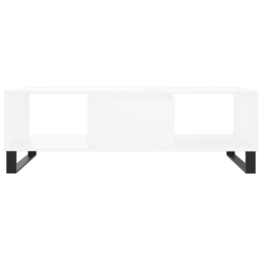 Produktbild för Soffbord vit 104x60x35 cm konstruerat trä