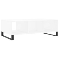 Produktbild för Soffbord vit 104x60x35 cm konstruerat trä