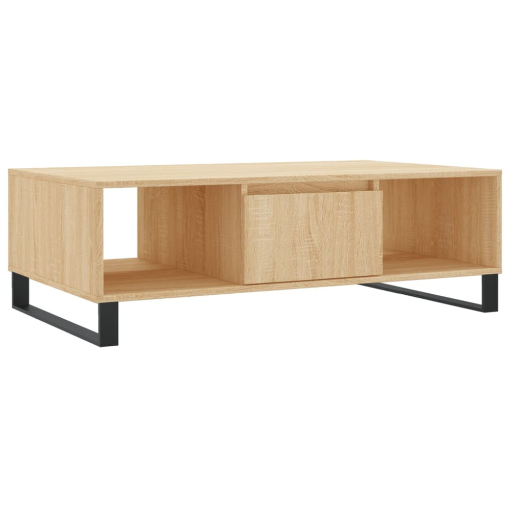 Produktbild för Soffbord sonoma-ek 104x60x35 cm konstruerat trä