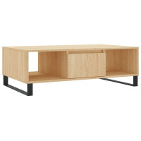 Produktbild för Soffbord sonoma-ek 104x60x35 cm konstruerat trä