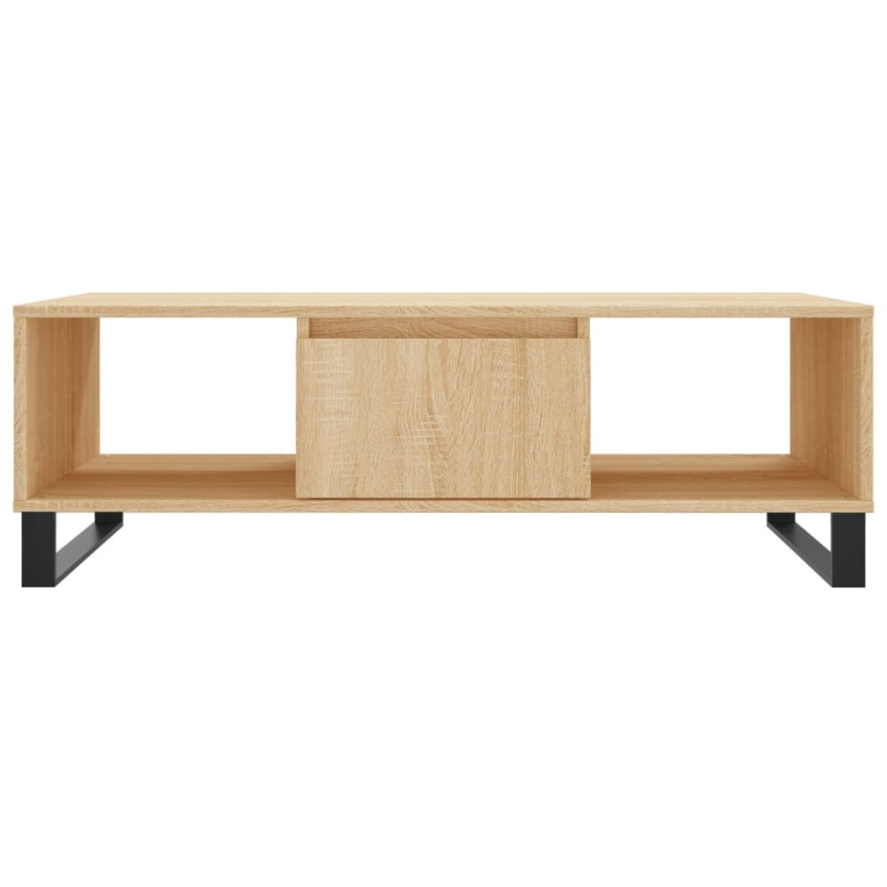 Produktbild för Soffbord sonoma-ek 104x60x35 cm konstruerat trä