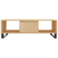 Produktbild för Soffbord sonoma-ek 104x60x35 cm konstruerat trä