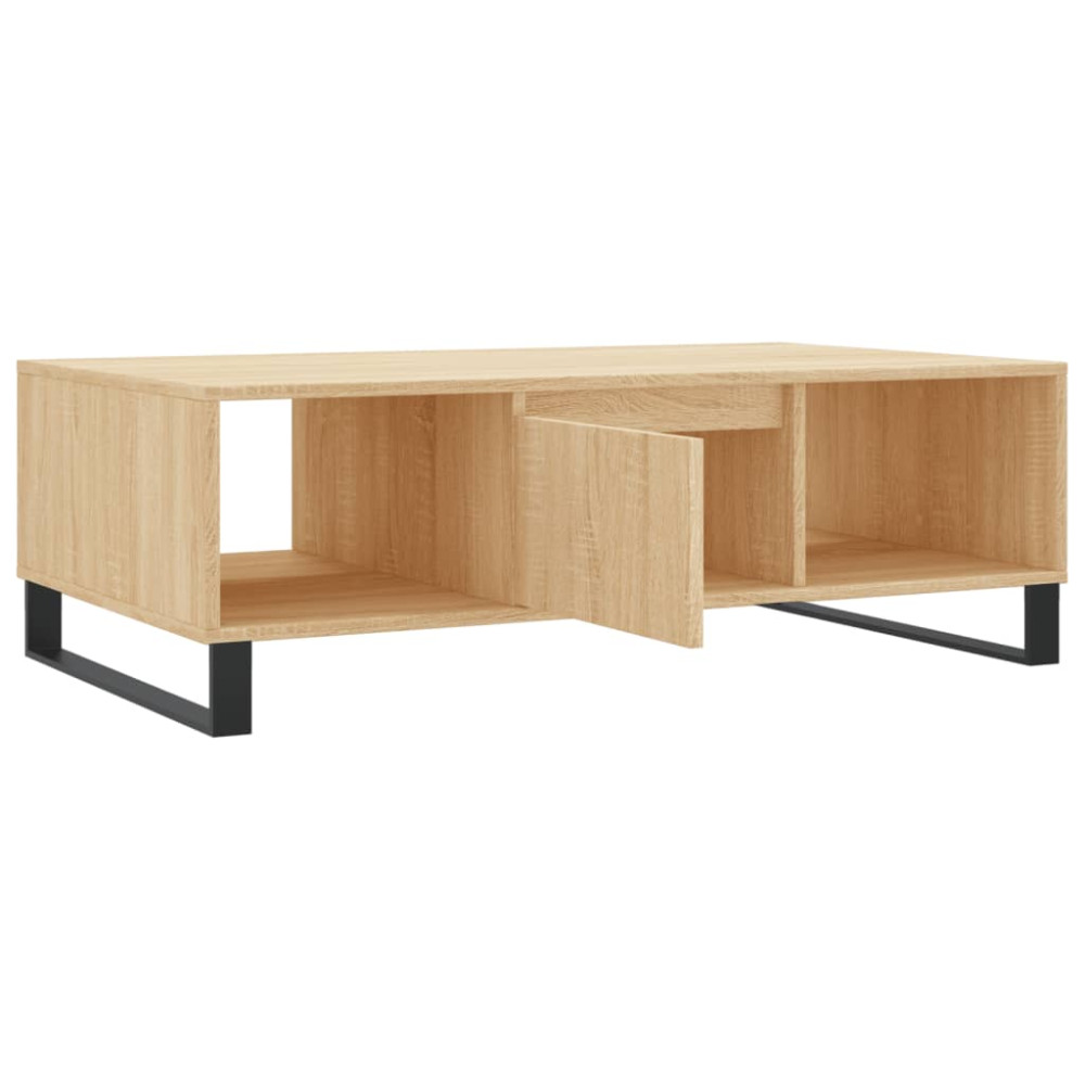 Produktbild för Soffbord sonoma-ek 104x60x35 cm konstruerat trä