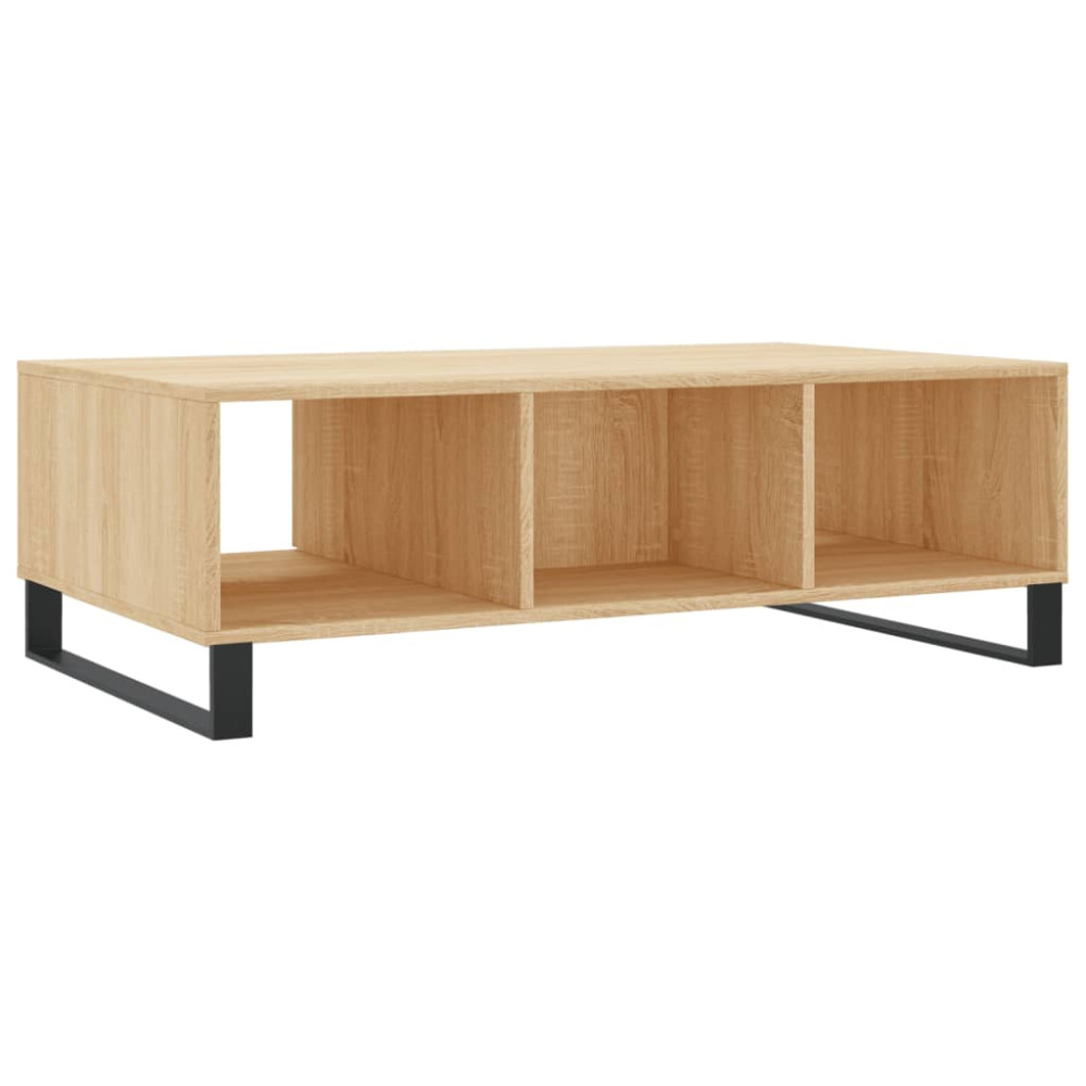 Produktbild för Soffbord sonoma-ek 104x60x35 cm konstruerat trä
