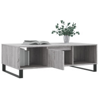 Produktbild för Soffbord grå sonoma 104x60x35 cm konstruerat trä