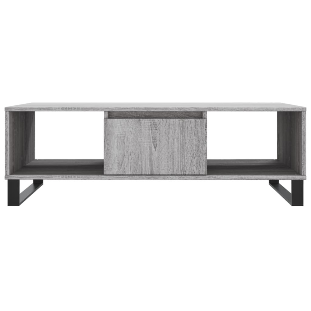 Produktbild för Soffbord grå sonoma 104x60x35 cm konstruerat trä