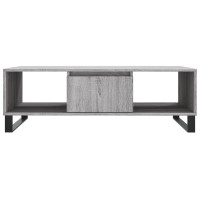 Produktbild för Soffbord grå sonoma 104x60x35 cm konstruerat trä