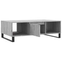 Produktbild för Soffbord grå sonoma 104x60x35 cm konstruerat trä