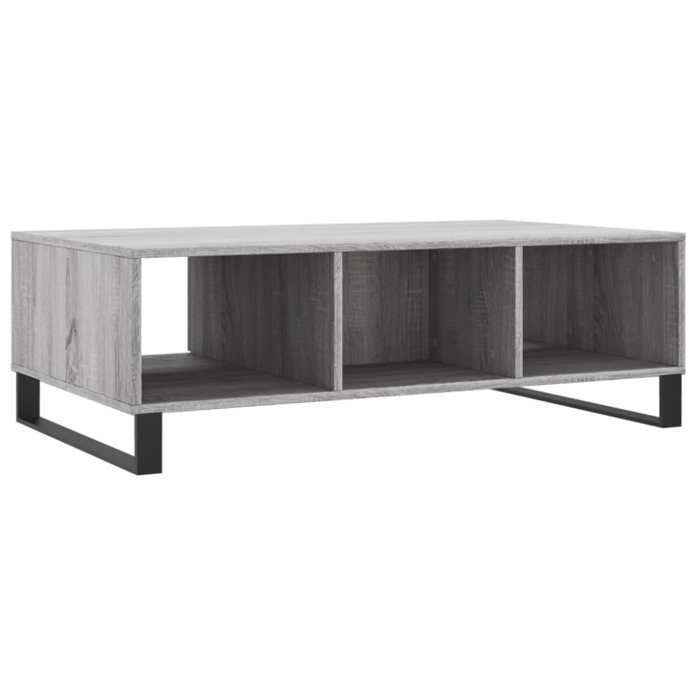 Produktbild för Soffbord grå sonoma 104x60x35 cm konstruerat trä