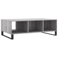 Produktbild för Soffbord grå sonoma 104x60x35 cm konstruerat trä