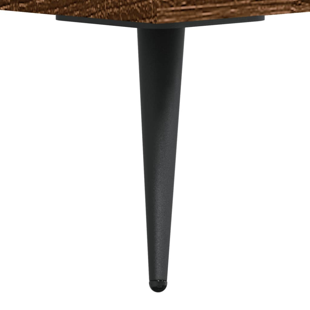 Produktbild för Soffbord brun ek 90x50x40 cm konstruerat trä