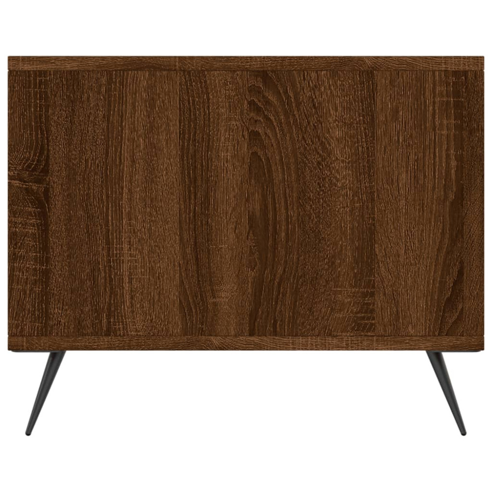Produktbild för Soffbord brun ek 90x50x40 cm konstruerat trä