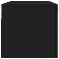 Produktbild för Väggskåp svart 100x36,5x35 cm konstruerat trä
