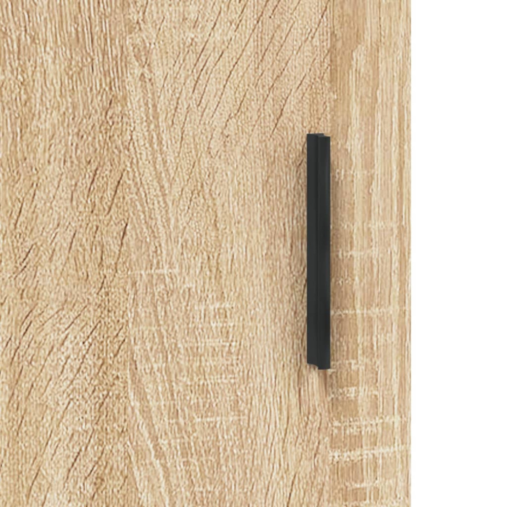 Produktbild för Väggskåp sonoma-ek 34,5x34x90 cm konstruerat trä