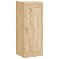 Produktbild för Väggskåp sonoma-ek 34,5x34x90 cm konstruerat trä