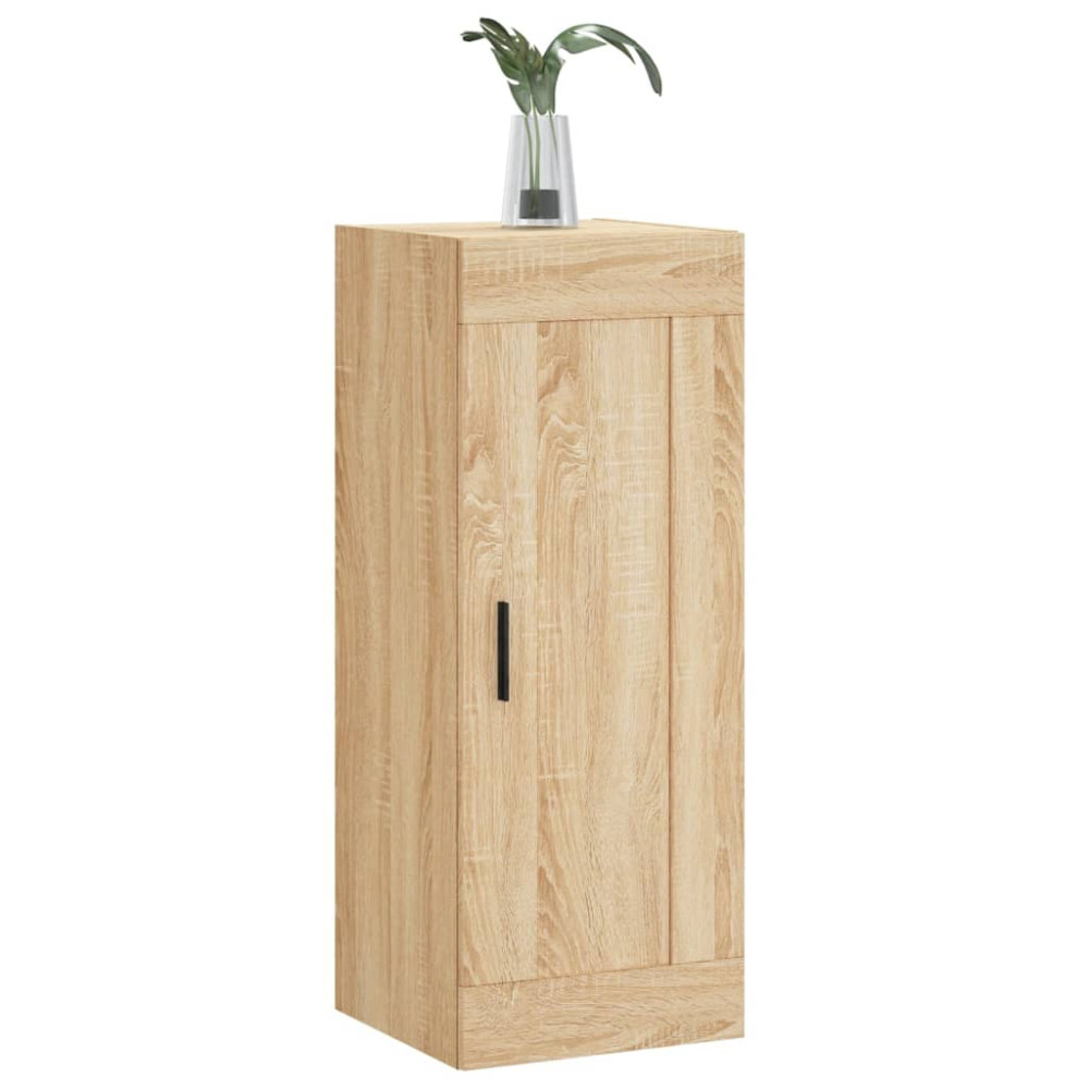 Produktbild för Väggskåp sonoma-ek 34,5x34x90 cm konstruerat trä