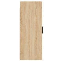 Produktbild för Väggskåp sonoma-ek 34,5x34x90 cm konstruerat trä