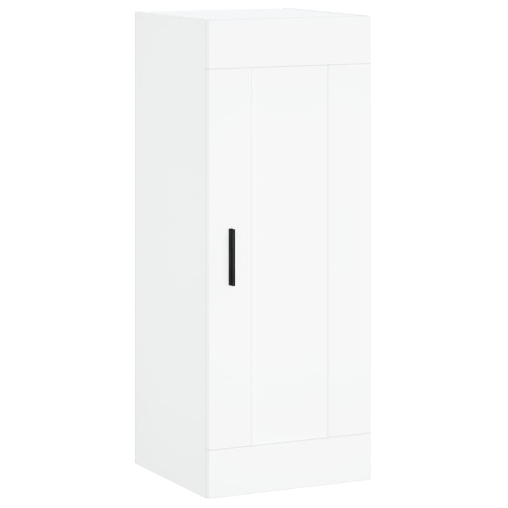 Produktbild för Väggskåp vit 34,5x34x90 cm konstruerat trä