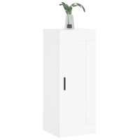 Produktbild för Väggskåp vit 34,5x34x90 cm konstruerat trä