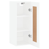 Produktbild för Väggskåp vit 34,5x34x90 cm konstruerat trä