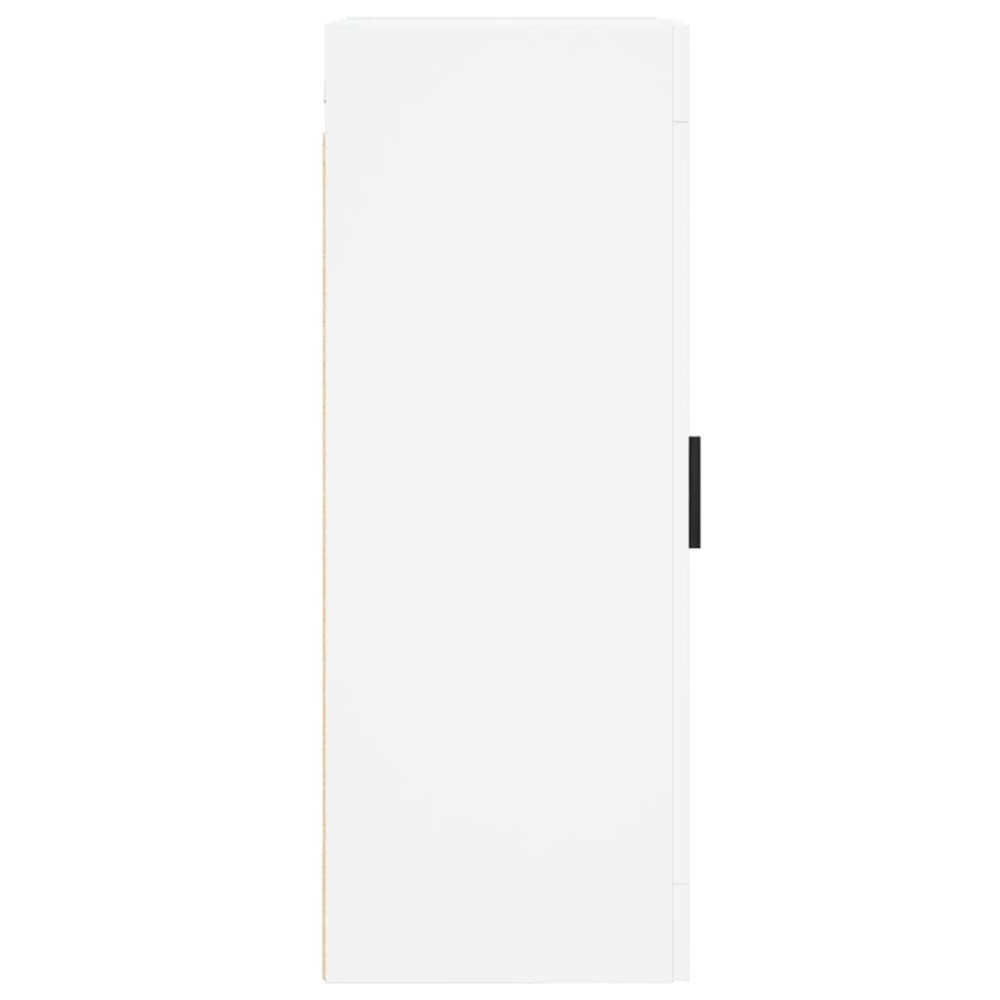 Produktbild för Väggskåp vit 34,5x34x90 cm konstruerat trä
