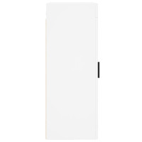 Produktbild för Väggskåp vit 34,5x34x90 cm konstruerat trä