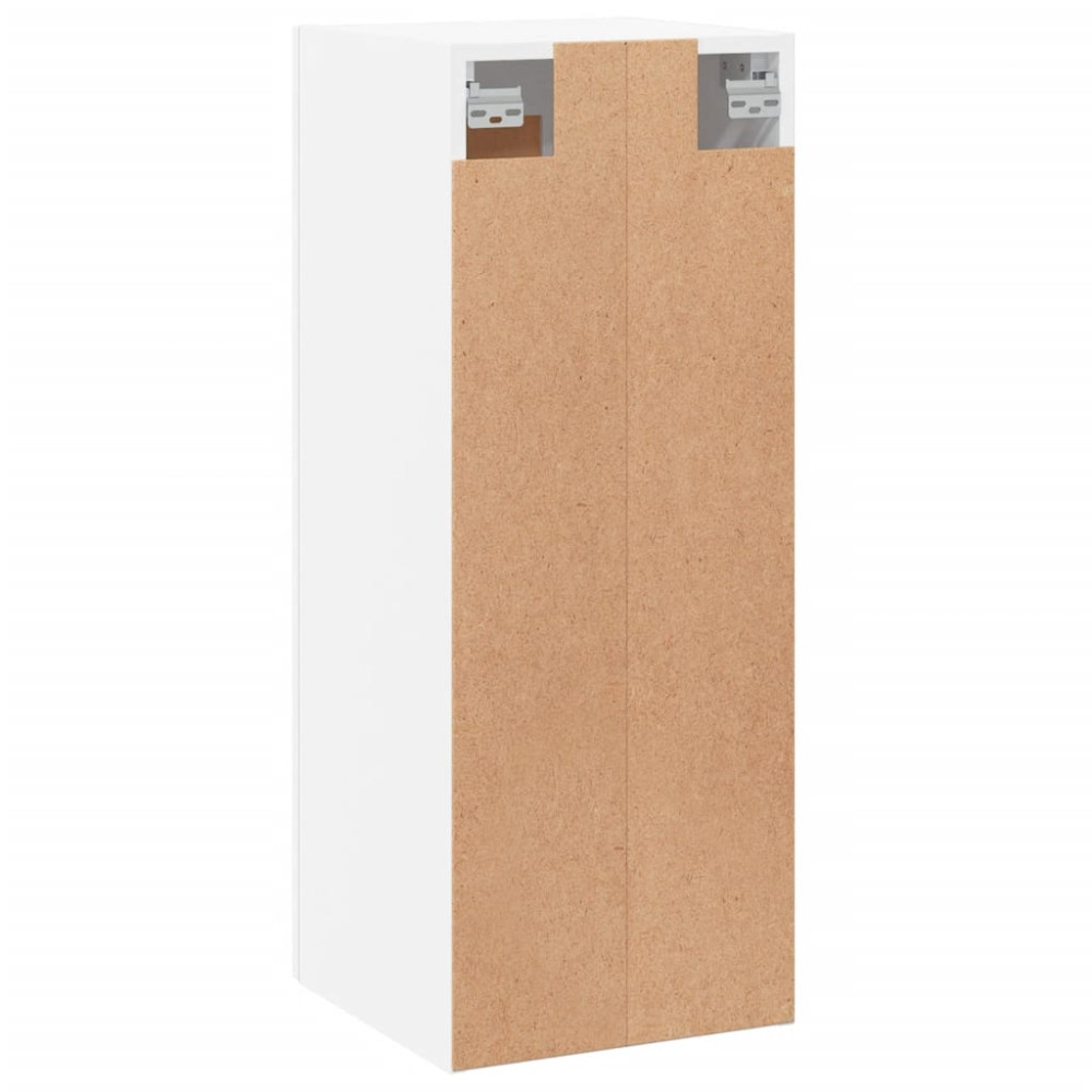 Produktbild för Väggskåp vit 34,5x34x90 cm konstruerat trä