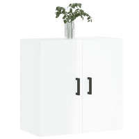 Produktbild för Väggskåp vit högglans 60x31x60 cm konstruerat trä