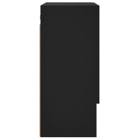 Produktbild för Väggskåp svart 60x31x70 cm konstruerat trä