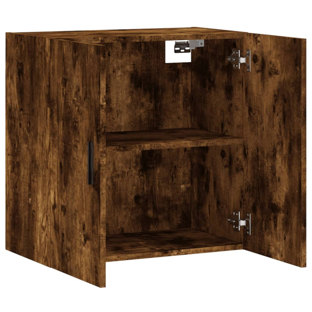 Produktbild för Väggskåp rökfärgad ek 60x31x60 cm konstruerat trä