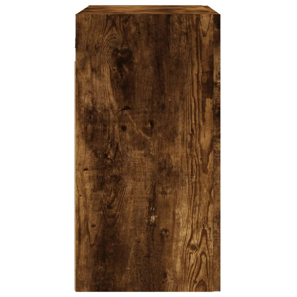 Produktbild för Väggskåp rökfärgad ek 60x31x60 cm konstruerat trä