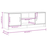 Produktbild för Tv-bänk grå sonoma 102x30x37,5 cm konstruerat trä