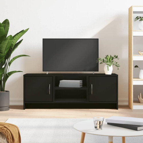 vidaXL Tv-bänk svart 102x30x37,5 cm konstruerat trä