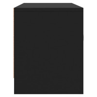 Produktbild för Tv-bänk svart 102x30x37,5 cm konstruerat trä