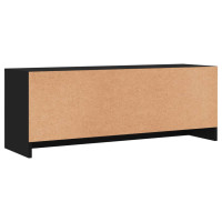 Produktbild för Tv-bänk svart 102x30x37,5 cm konstruerat trä